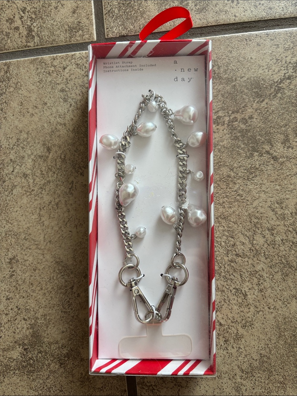 A new Day Pearl Like Cell Phone Charm